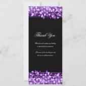 Elegant 50. Geburtstag Programm Lila Vielen Dank (Rückseite)