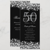 Elegant 50. Geburtstag Programm Silver mit vielen (Vorne/Hinten)