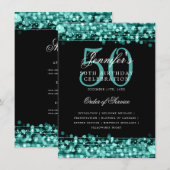 Elegant 50. Geburtstagsparty Programm Türkisches M (Vorne/Hinten)