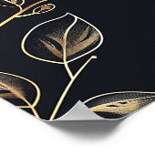 Elegant 50. Hochzeitstag Begrüßungszeichen Poster (Ecke)