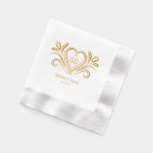 Elegant 50 Jahre Meilenstein Personalisiert Servietten Mit Folie (Links)