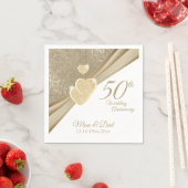 Elegant 50 Jahre Serviette (Beispiel)