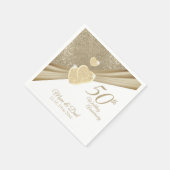 Elegant 50 Jahre Serviette (Ecke)