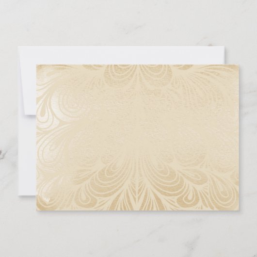 Elegant 50. Silberhochzeit Einladung (Rückseite)