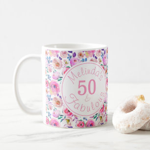 Elegant 50 und fabelhafte Wasserfarbe Kaffeetasse