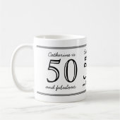 Elegant 50 und fabelhafter Individuelle Name Gebur Kaffeetasse (Links)