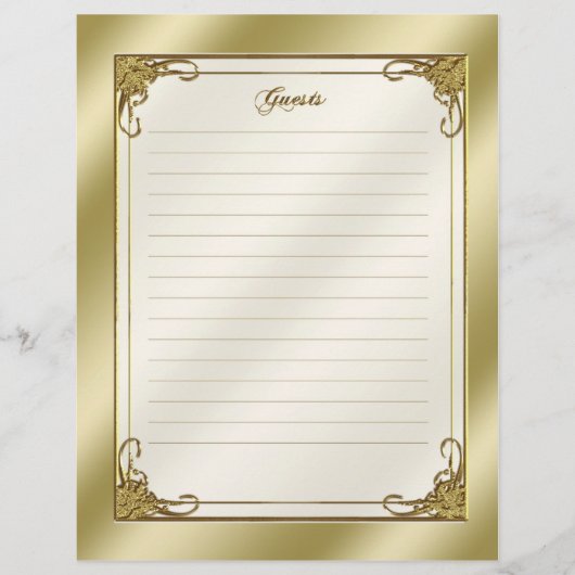 Elegant 50. Wedding Anniversary Gast (Vorderseite)