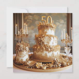 ELEGANT 50 WEDDING JAHRESKUCH EINLADUNG