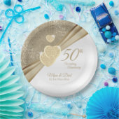 Elegant 50th Wedding Anniversary Pappteller (Party)