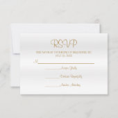 Elegant 50th Wedding Anniversary - RSVP (Rückseite)