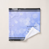 Elegant 51. Saphire Hochzeitstag Badhandtuch Set (Waschlappen)