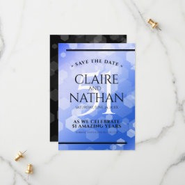 Elegant 51. Saphire Hochzeitstag Save The Date