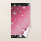 Elegant 52. Star Ruby Wedding Jubiläum Badhandtuch Set (Handtuch)