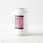 Elegant 52. Star Ruby Wedding Jubiläum Bierglas (Vorderseite Links)