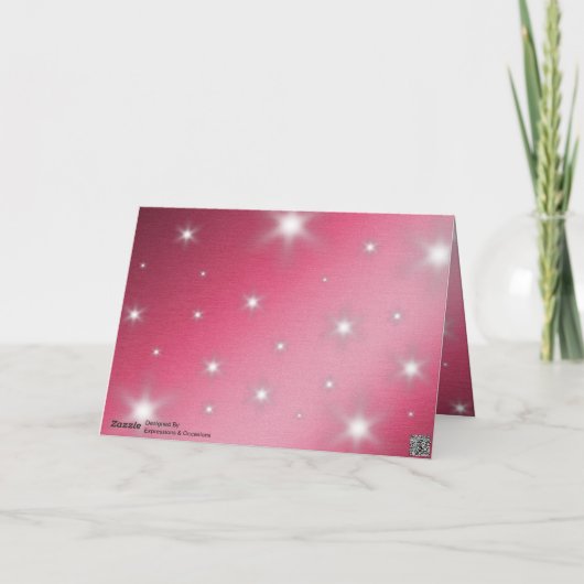 Elegant 52. Star Ruby Wedding Jubiläum Dankeskarte (Rückseite)