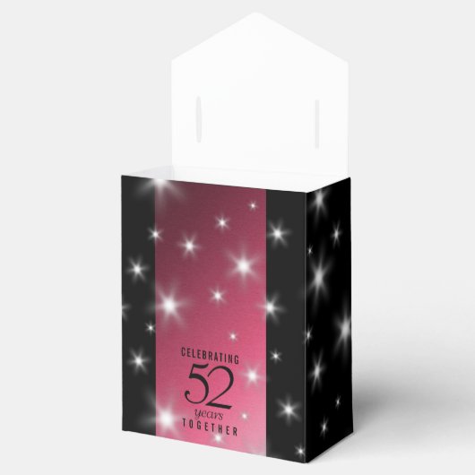 Elegant 52. Star Ruby Wedding Jubiläum Geschenkschachtel (Geöffnet)