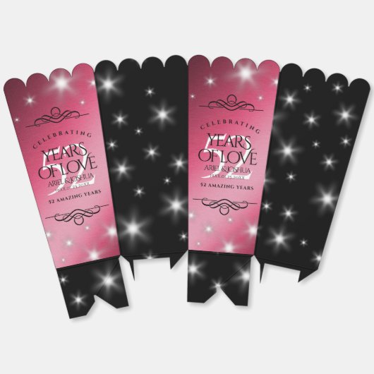 Elegant 52. Star Ruby Wedding Jubiläum Geschenkschachtel (Ungeklappt)