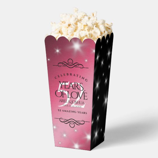 Elegant 52. Star Ruby Wedding Jubiläum Geschenkschachtel (Geplatzt)