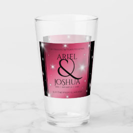 Elegant 52. Star Ruby Wedding Jubiläum Glas