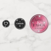 Elegant 52. Star Ruby Wedding Jubiläum Konfetti (Rückseiten)