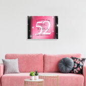 Elegant 52. Star Ruby Wedding Jubiläum Leinwanddruck (Insitu (Wohnzimmer))