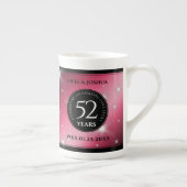 Elegant 52. Star Ruby Wedding Jubiläum Porzellantasse (Rechts)