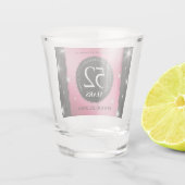 Elegant 52. Star Ruby Wedding Jubiläum Schnapsglas (Rückseite)