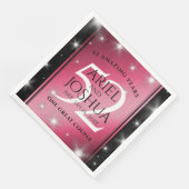 Elegant 52. Star Ruby Wedding Jubiläum Serviette (Ecke)