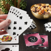 Elegant 52. Star Ruby Wedding Jubiläum Spielkarten (In Situ)