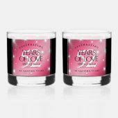 Elegant 52. Star Ruby Wedding Jubiläum Whiskyglas (Rückseite)