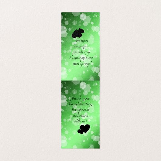 Elegant 55. Emerald Wedding Jubiläum (Innenseite Aufgefaltet)