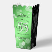 Elegant 55. Emerald Wedding Jubiläum Geschenkschachtel (Rückseite)