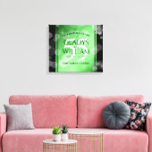 Elegant 55. Emerald Wedding Jubiläum Leinwanddruck (Insitu (Wohnzimmer))