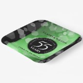 Elegant 55. Emerald Wedding Jubiläum Pappteller (Gewinkelt)