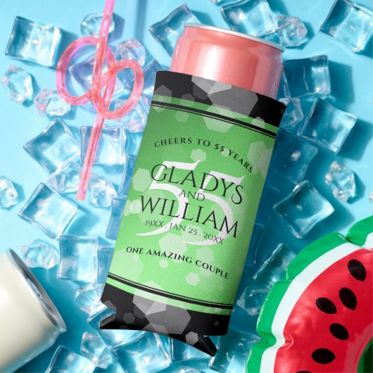 Elegant 55. Emerald Wedding Jubiläum Selters Dosenkühler (In Situ Sommer)