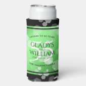 Elegant 55. Emerald Wedding Jubiläum Selters Dosenkühler (Seltzer Rückseite)