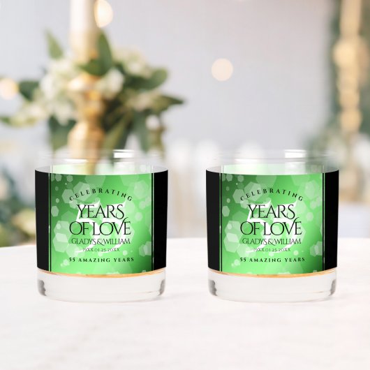 Elegant 55. Emerald Wedding Jubiläum Whiskyglas (Insitu (Hochzeit))