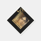 Elegant 55. Geburtstag Foto Paper Napkins Serviette (Ecke)