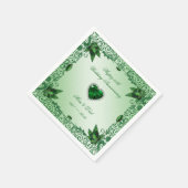 Elegant 55. Hochzeitspapier Napkins Serviette (Ecke)