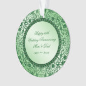 Elegant 55. Hochzeitstag Acrylschmuck Ornament (Vorderseite)