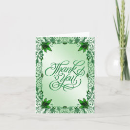 Elegant 55th Wedding Anniversary Thank You Card Dankeskarte
