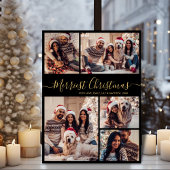 Elegant 5 Foto Collage Frohe Weihnachten