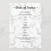 Elegant 5-Foto-Reihenfolge Dienstdenkmal Beerdigun Programm (Rückseite)