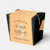 Elegant 5. Hochzeitstag Geschenkschachtel (Rückseite)