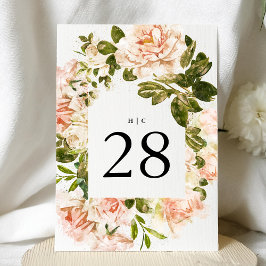 Elegant 5 x 7 Florals Hochzeiten Tischnummern