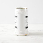 Elegant 60. 75. Diamond Wedding Jubiläum Bierglas (Mittel)