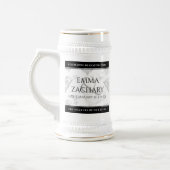 Elegant 60. 75. Diamond Wedding Jubiläum Bierglas (Links)