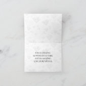 Elegant 60. 75. Diamond Wedding Jubiläum Dankeskarte (Innenseite)