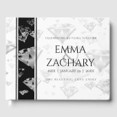 Elegant 60. 75. Diamond Wedding Jubiläum Gästebuch (Vorderseite)