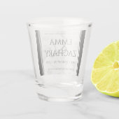 Elegant 60. 75. Diamond Wedding Jubiläum Schnapsglas (Rückseite)